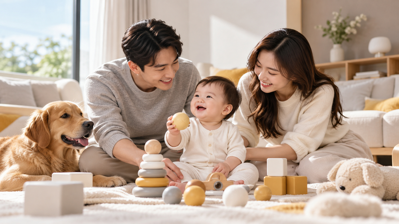 Joyful Family Playtime with Baby and Dog.png
